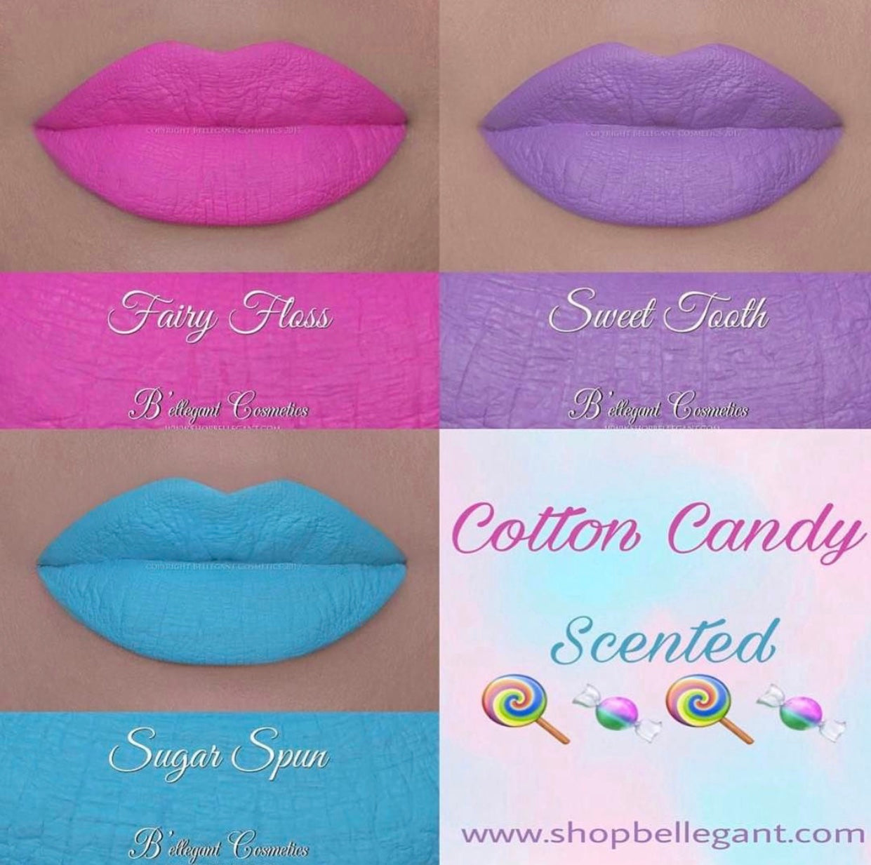 Cotton Candy Scented Lippie Bundle